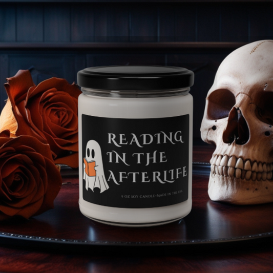 "Reading in the Afterlife" Reading Nook Candle