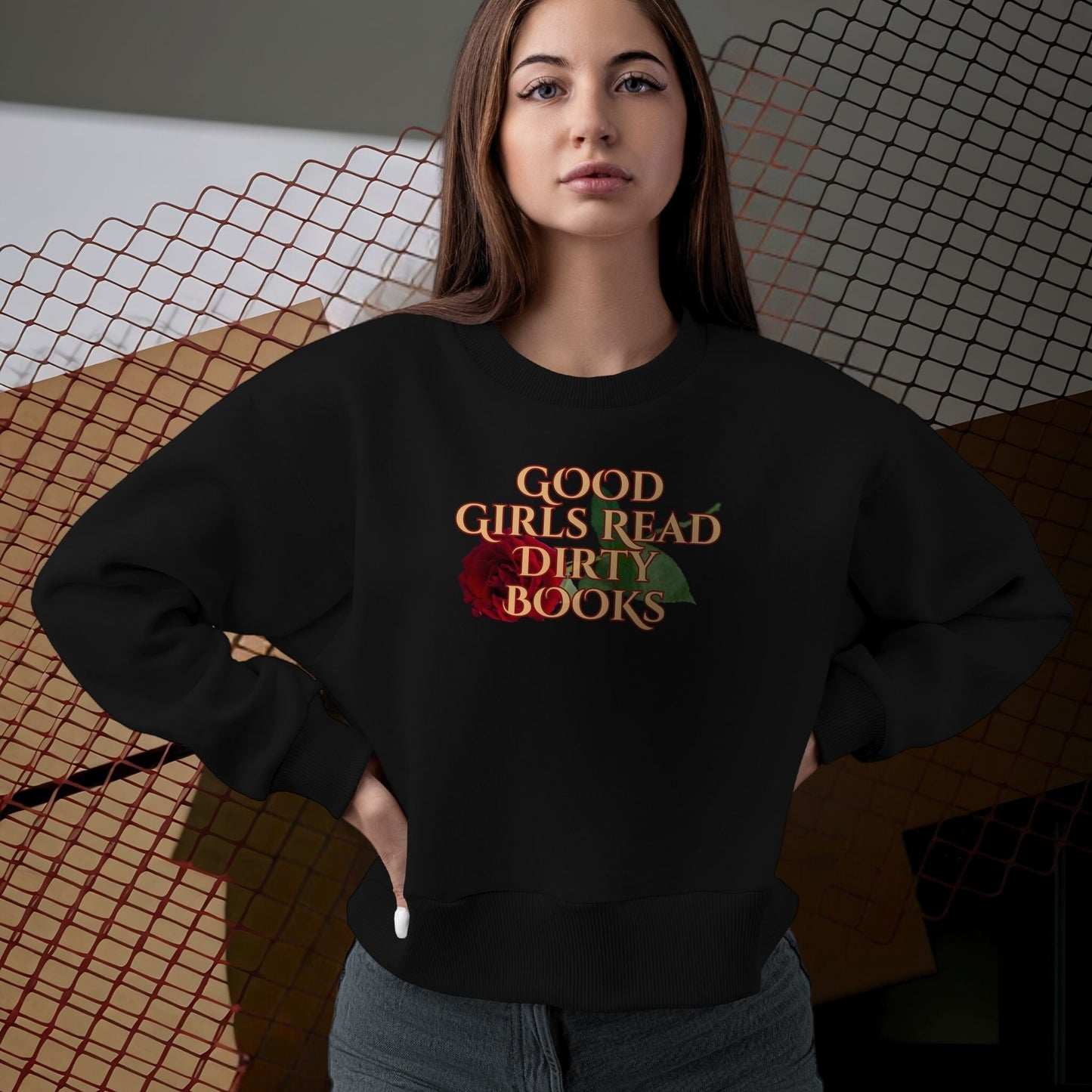 "Good Girls Read Dirty Books" Crewneck