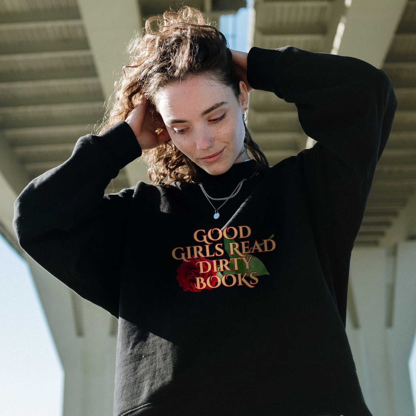 "Good Girls Read Dirty Books" Crewneck