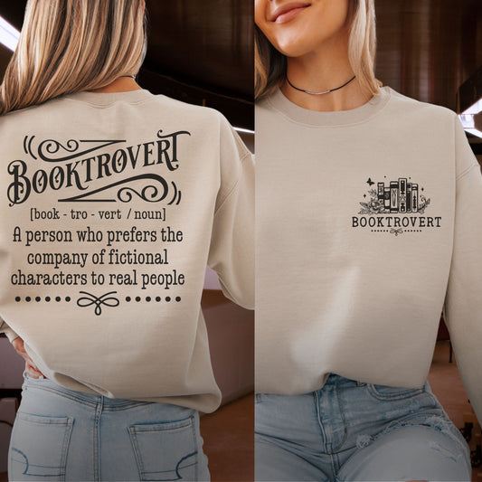 "Booktrovert" Crewneck