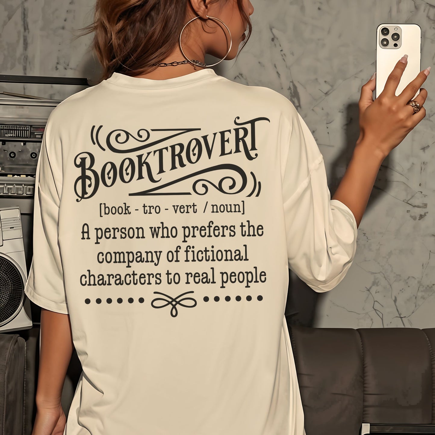 "Booktrovert" Softstyle Tee